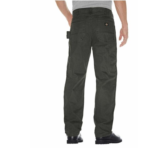 NWT Dickies Carpenter jean relaxed fit straight fit green size 38 x 32 - Picture 3 of 12